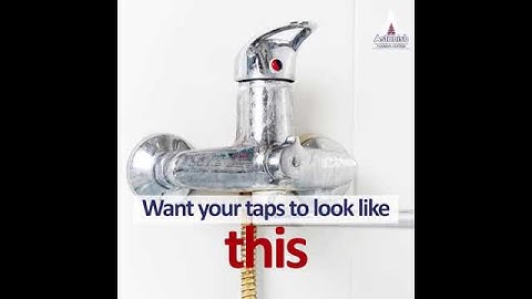 Tẩy cặn canxi trên vòi inox nhà tắm #vegan #astonish