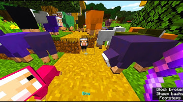 How To make rainbow sheeps in minecraft (without nametag)