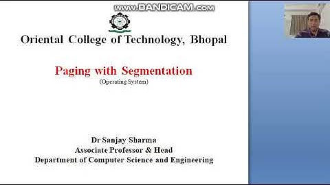 Paging with Segmentation,Dr.Sanjay Sharma