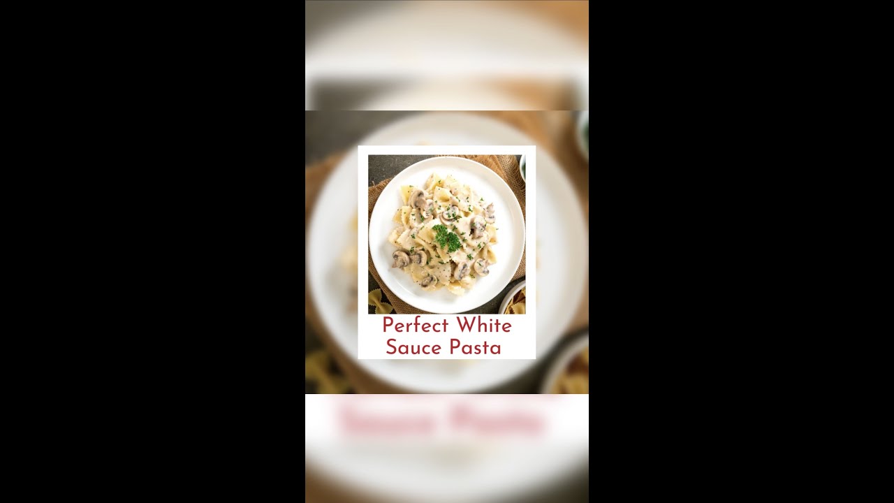 Whole white sauce pasta  Creamy and cheesy farfalle alfredo pasta recipe