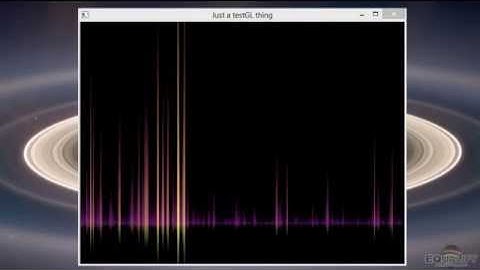 Just a simple OpenGL visualizer plugin for Equalify (spotify )
