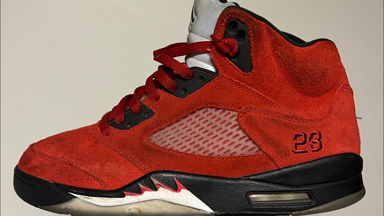 how to clean jordan 5 red suede