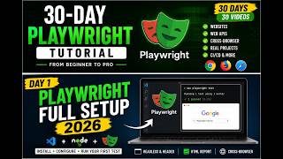 Playwright Tutorial for Beginners 2026 | Full Setup Guide + First Test | Day 1