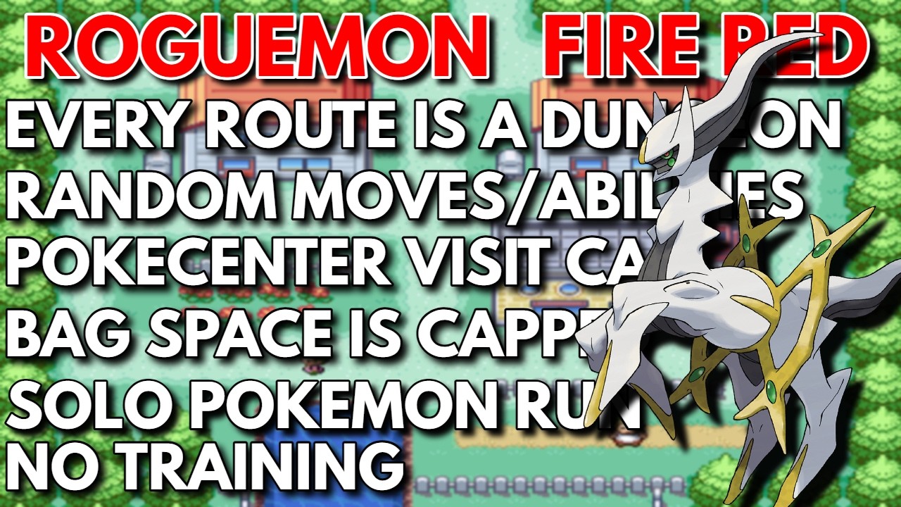 (A3 LETS RUN) Pokemon Firered Natdex Roguemon 333+ ATTEMPTS