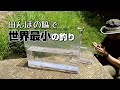 田んぼの脇で世界最小の釣り の動画、YouTube動画。