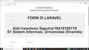 Tutorial Membuat Form Di Laravel