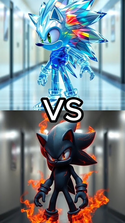 Black Fire Sonic vs DIAMOND - Who Wins? #sonic #fire #ice #lava #nature