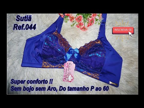 PASSO A PASSO, SUTIÃ REF.044 - SEM BOJO ATÉ O TAMANHO 60