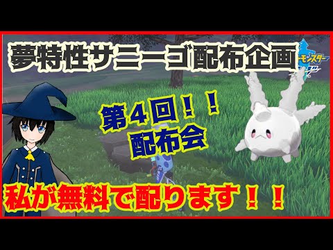 【ポケモン剣盾】夢特性サニーゴ配布企画！第４回配布会、ランクバトル必須ポケモン！？持ってて損なし！【ポケモンソードシールド】