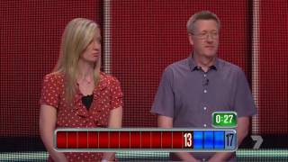 The Chase Australia - The Beast chases 17 steps (3/10/2016)