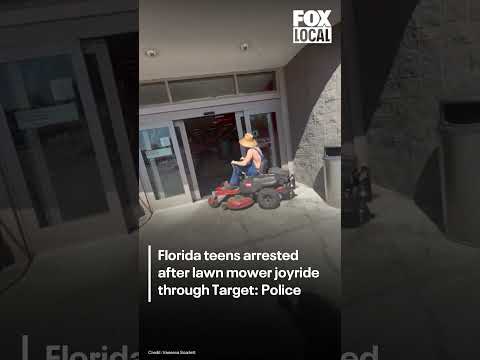 Florida teens drive lawn mower through Target in viral prank; both arrested, police say