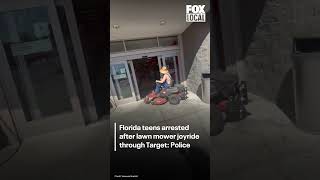 Florida teens drive lawn mower through Target in viral prank; both arrested, police say