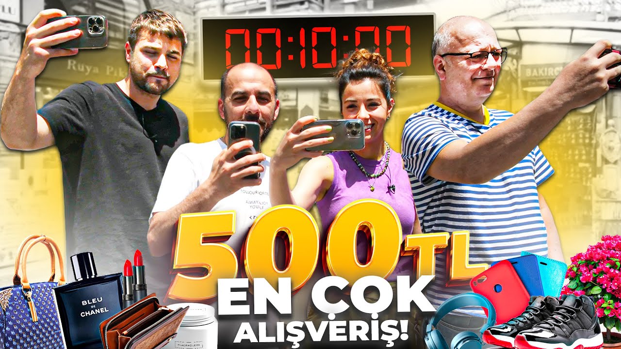500TL'ye 10 Dakikada En Çok Alışveriş Yapan Kazanır!