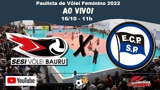 Ao Vivo - SESI/Vôlei Bauru x Pinheiros - Final - Jogo 2 - Paulista