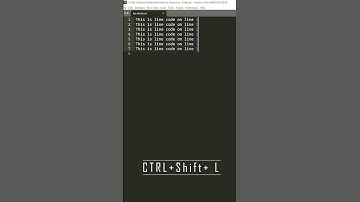 Sublime Text Tips - Learn The Tricks - Multi Line Numbering #Shorts