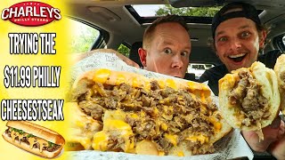Our First Time Trying Charleys Cheesesteaks | Is It Worth $11.99?