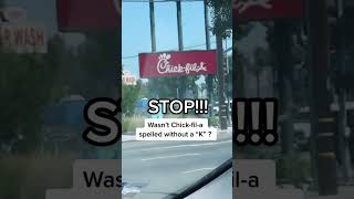 Mandela Effect? —Wasn’t Chick-fil-a spelled without “K” 🤔