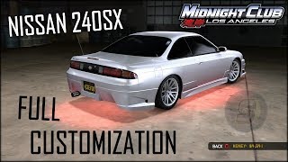 Midnight Club Los Angeles Car Customization - 1998 Nissan 240SX Midnight Club: LA Xbox One Gameplay