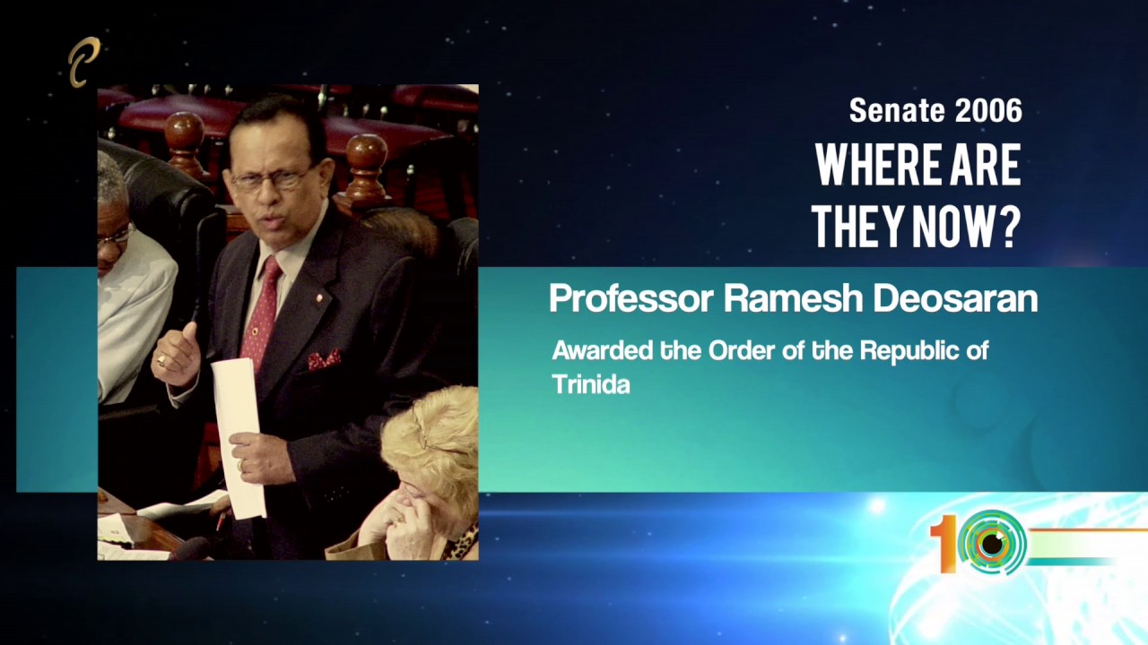 Where Are They Now? - Sen. Ramesh Deosaran