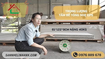 Trọng lượng tấm bê tông nhẹ