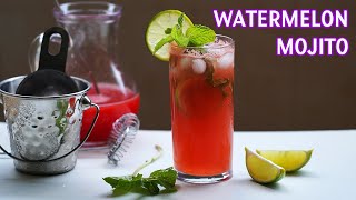 Watermelon mojito | Virgin watermelon mojito | Nojito | Refreshing Thirst Quencher