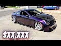 How Much it Costs to Build my BAGGED/BOOSTED MODIFIED G35 ( Price Breakdown )
