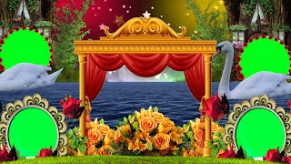 New wedding green screen effects (2022) | Dil green screen photo frame Shaadi background video 1080