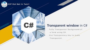 C# - Transparent Background in winform app | Transparency key