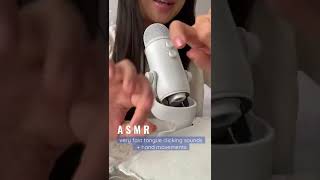 ASMR very fast mouth sounds and hand movements (tongue clicking) #shorts