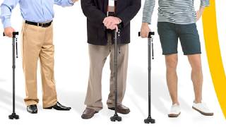 ZELECKS Walking Cane for Women & Men, Self Standing Adjustable Folding Cane Review