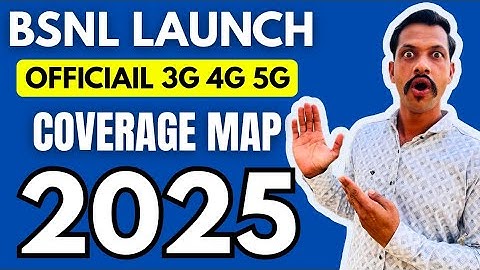 BSNL launch officially coverage map for 3g/4g/5g network check in india 2025 | bsnlnews
