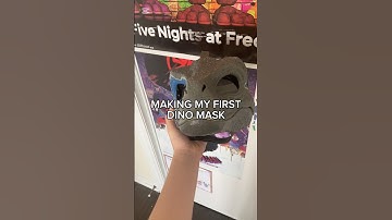 Making my first Dino mask (pt. 1) #furry #antizoo #dinomask #fursona #clay