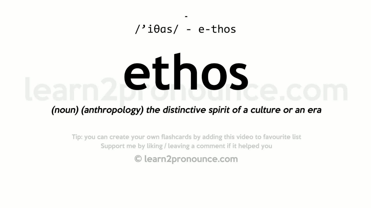 ethos definition and examples