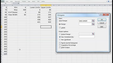 Making Histograms and Frequency Distributions in Excel