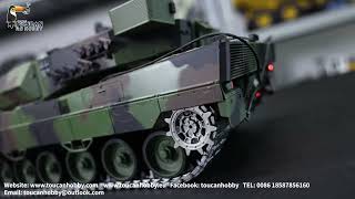 Henglong 1/16 Scale 7.0 Upgraded Metal Version German Leopard2A6, RTR RC Tank 3889.
