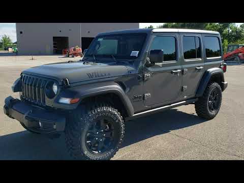 2020 JEEP WRANGLER WILLYS STING GRAY UNLIMITED ECO DIESEL 4 DOOR WALK  AROUND REVIEW 20J218 SOLD! - YouTube