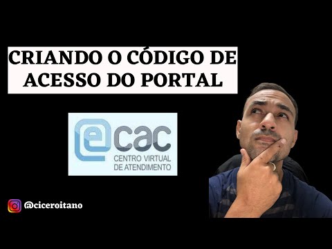 PASSO A PASSO PARA CRIAR O CÓDIGO DE ACESSO DO ECAC.