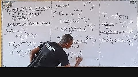 Power Series of Ordinary Differential Equation|| Leibnitz Theorem|| nth Derivative  Leibnitz Theorem