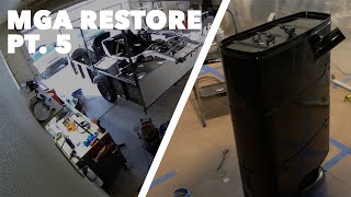 MGA Restoration Part 5 | New House/Garage & Gas Tank Restore