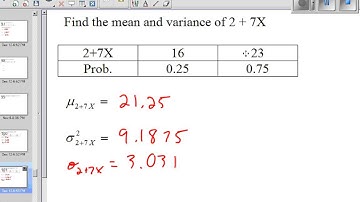 video 14 Combining Random Variables