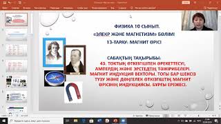 картинка: Магнит өрісі 10 сынып