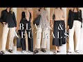 5 Outfits Styling Black & Neutrals