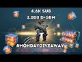2,000 D-Gem Giveaway!! War Robots #MondayGiveaway (Ends JULY/1/2024)