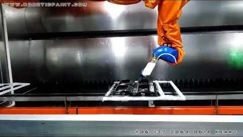 6 Axis Painting Robot Automatic Trace on Conveyor Spray Coating Line