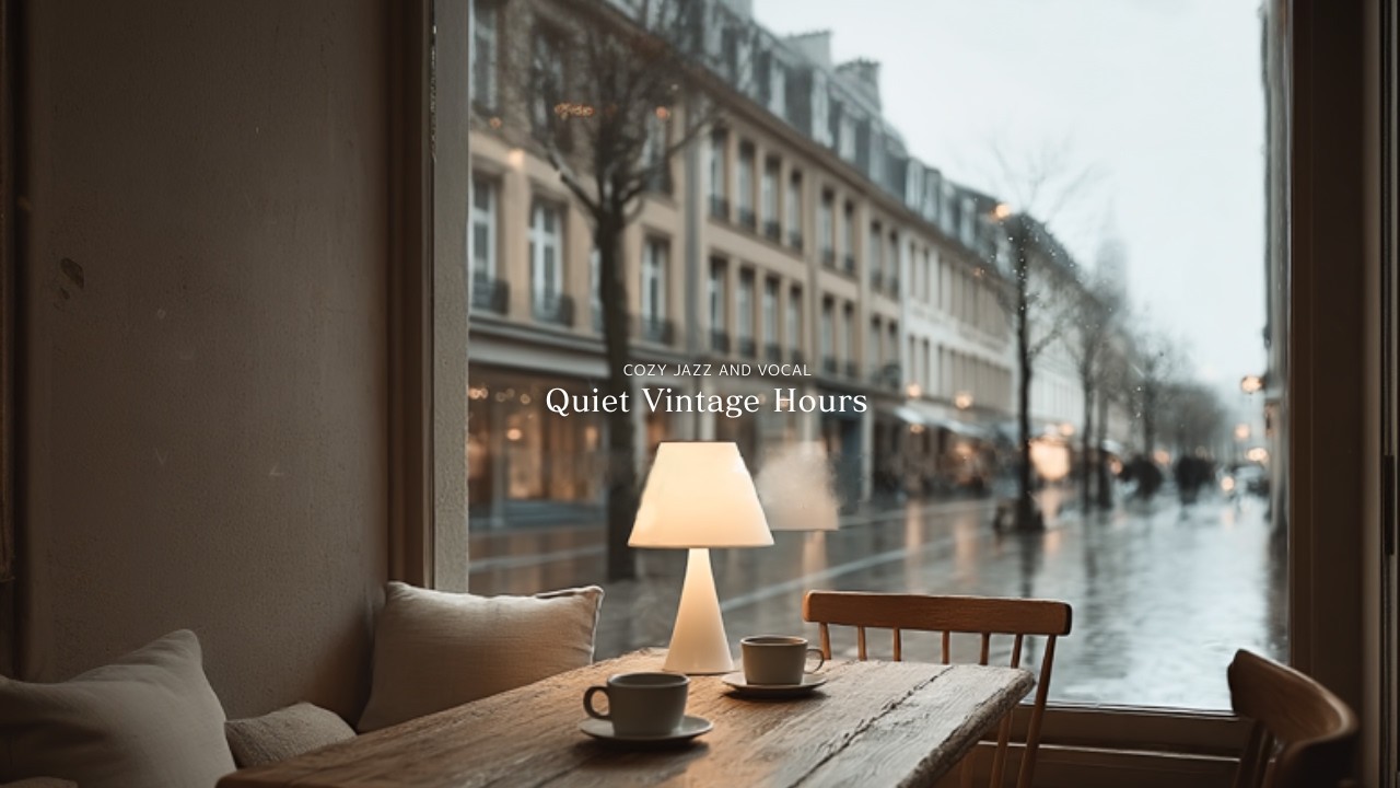 雨が止んだ窓辺、心を満たすコーヒーと春へ向かうやわらかな光 | Vintage Jazz Playlist｜Quiet Vintage Hours