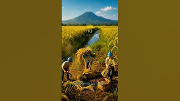 Tiny Workers Harvesting Giant Rice 🌾✨ | Mini Crew #tinyworkers #miniatureworld #aiart
