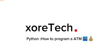Python: How to program an ATM using Python coding 💰 🐍