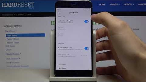 How to Set Up Time and Date on XIAOMI MI 6 - Change Date and Time