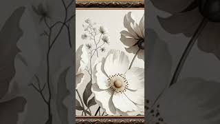 #homedecor #art #relaxingvisuals #luxuryhomedecor #flowers #wallarttv #tvart