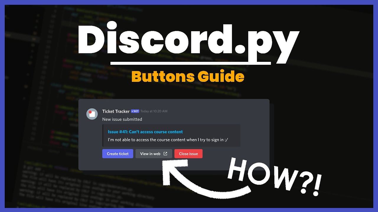 App Commands discord py. Discord buttons